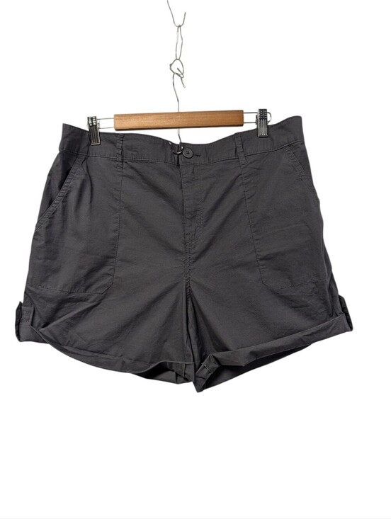 Social Standard By Sanctuary Pants - Social Standard by Sanctuary Hero Women Utility Short Gray Size XXL Roll Tab NWT